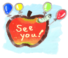 a green caterpillar sticker #3971542