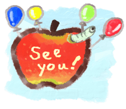 a green caterpillar sticker #3971542