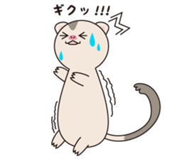 lovely ferret sticker #3971903