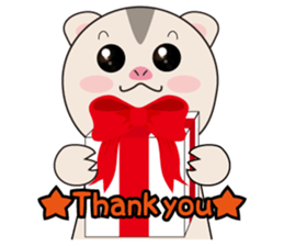 lovely ferret sticker #3971937