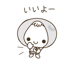 APPLE & LITTLE RED RIDING HOOD ( white ) sticker #3972827