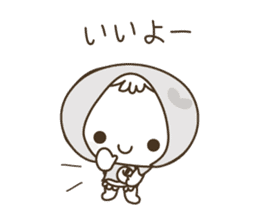 APPLE & LITTLE RED RIDING HOOD ( white ) sticker #3972827