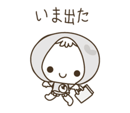 APPLE & LITTLE RED RIDING HOOD ( white ) sticker #3972828