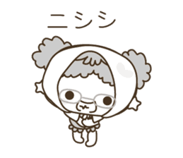 APPLE & LITTLE RED RIDING HOOD ( white ) sticker #3972834