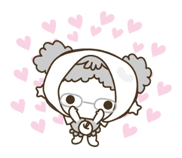 APPLE & LITTLE RED RIDING HOOD ( white ) sticker #3972838