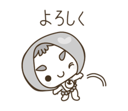 APPLE & LITTLE RED RIDING HOOD ( white ) sticker #3972847