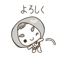 APPLE & LITTLE RED RIDING HOOD ( white ) sticker #3972847