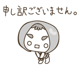 APPLE & LITTLE RED RIDING HOOD ( white ) sticker #3972851