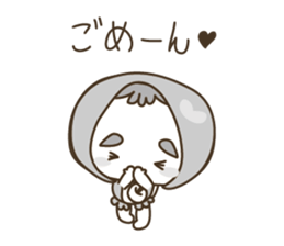 APPLE & LITTLE RED RIDING HOOD ( white ) sticker #3972855