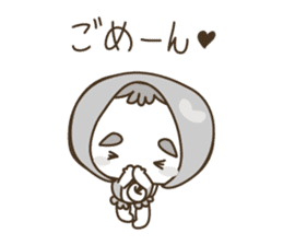 APPLE & LITTLE RED RIDING HOOD ( white ) sticker #3972855