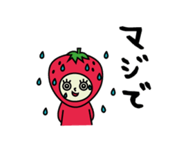 a-chan strawberry sticker #3973710