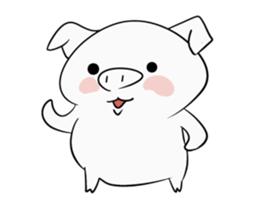 Reaction of the piglet sticker #3973967