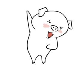 Reaction of the piglet sticker #3973969