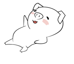 Reaction of the piglet sticker #3973970