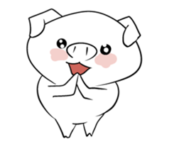 Reaction of the piglet sticker #3973972