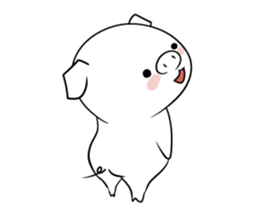 Reaction of the piglet sticker #3973974