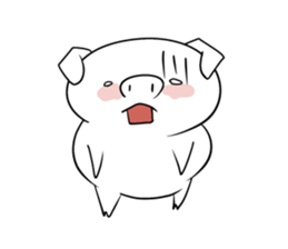 Reaction of the piglet sticker #3973977