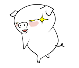Reaction of the piglet sticker #3973978