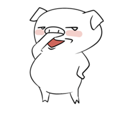 Reaction of the piglet sticker #3973980