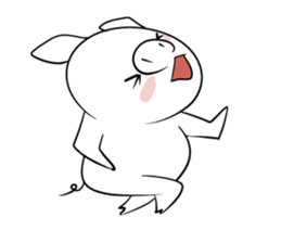 Reaction of the piglet sticker #3973982