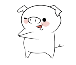 Reaction of the piglet sticker #3973983