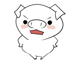 Reaction of the piglet sticker #3973985