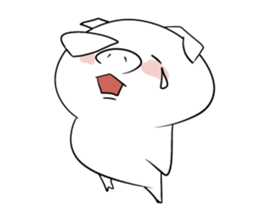 Reaction of the piglet sticker #3973987