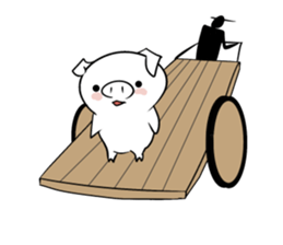 Reaction of the piglet sticker #3973988