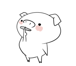Reaction of the piglet sticker #3973993