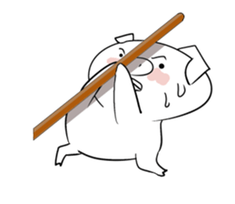 Reaction of the piglet sticker #3973995