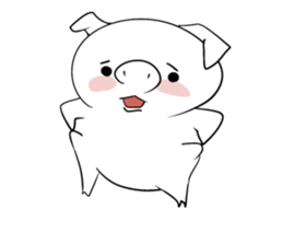 Reaction of the piglet sticker #3973996