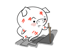 Reaction of the piglet sticker #3973998