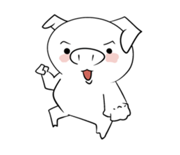 Reaction of the piglet sticker #3973999