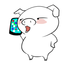 Reaction of the piglet sticker #3974003