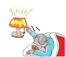 Old man working with BARON sticker #3975271