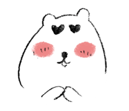 Hand drawing Polar Bear sticker #3975396