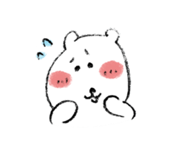 Hand drawing Polar Bear sticker #3975398