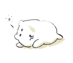 Hand drawing Polar Bear sticker #3975401