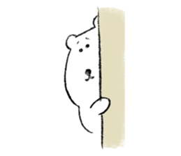 Hand drawing Polar Bear sticker #3975402