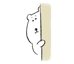 Hand drawing Polar Bear sticker #3975402