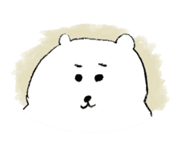 Hand drawing Polar Bear sticker #3975403