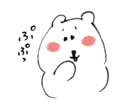 Hand drawing Polar Bear sticker #3975404