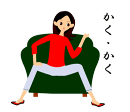 The tsundere sister VS the fool boy. sticker #3975412