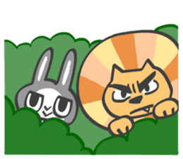 Lion&Bunny sticker #3975676