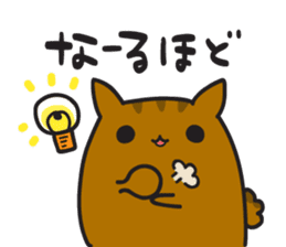 The chubby squirrel and bird Laid-back sticker #3976130