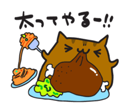 The chubby squirrel and bird Laid-back sticker #3976139