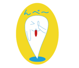 Mr. Akkun is a ghostly bogy. sticker #3976872