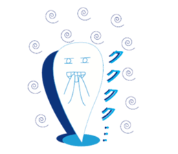 Mr. Akkun is a ghostly bogy. sticker #3976882