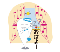 Mr. Akkun is a ghostly bogy. sticker #3976883