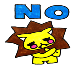 yellow lion sticker #3977500